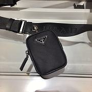 Prada Crossbody Bag Nylon Material Black 2VH048 23cm - 6