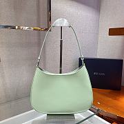 Prada Cleo brushed leather shoulder bag Mint 1BC499 26.5cm - 2