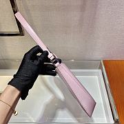 Prada Cleo brushed leather shoulder bag Pink 1BC499 26.5cm - 4