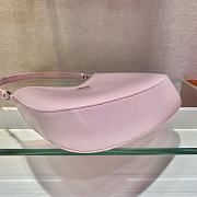 Prada Cleo brushed leather shoulder bag Pink 1BC499 26.5cm - 3