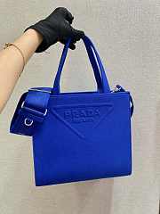 Prada Tote Bag Blue 1BG382 26cm - 1