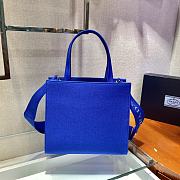 Prada Tote Bag Blue 1BG382 26cm - 5