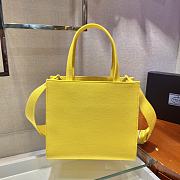 Prada Tote Bag Yellow 1BG382 26cm - 4