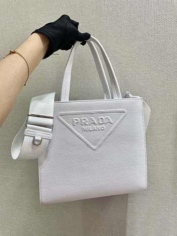 Prada Tote Bag White 1BG382 26cm