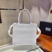 Prada Tote Bag White 1BG382 26cm - 5