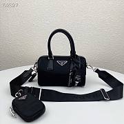 Prada hyper leaves top handle Black 1BB846 20cm - 1