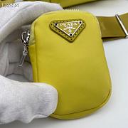Prada hyper leaves top handle Yellow 1BB846 20cm - 3