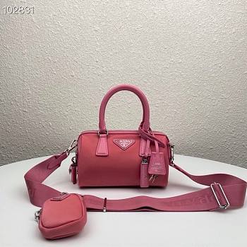 Prada hyper leaves top handle Pink 1BB846 20cm