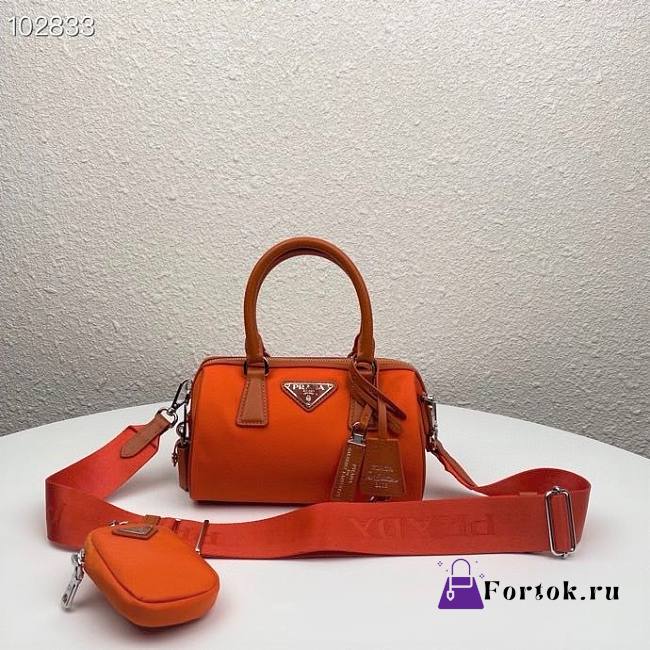 Prada hyper leaves top handle Orange 1BB846 20cm - 1