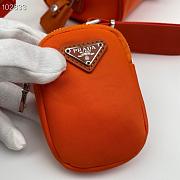 Prada hyper leaves top handle Orange 1BB846 20cm - 4