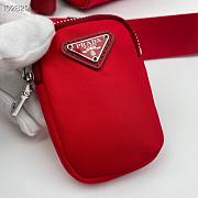 Prada hyper leaves top handle Red 1BB846 20cm - 4