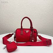 Prada hyper leaves top handle Red 1BB846 20cm - 1
