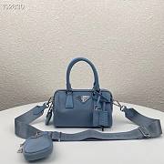 Prada hyper leaves top handle Blue 1BB846 20cm - 1