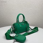 Prada hyper leaves top handle Green 1BB846 20cm - 6