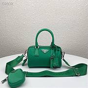Prada hyper leaves top handle Green 1BB846 20cm - 1
