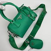 Prada hyper leaves top handle Green 1BB846 20cm - 3
