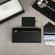 Prada Long Wallet Black 1MH132   - 2