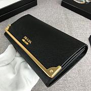 Prada Long Wallet Black 1MH132   - 3