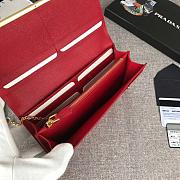 Prada Long Wallet Red 1MH132 - 5