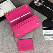 Prada Long Wallet Pink 1MH132 - 4