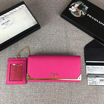 Prada Long Wallet Pink 1MH132