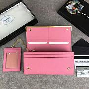 Prada Long Wallet Pink Fairy 1MH132 - 5