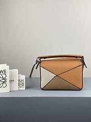 LOEWE Mini Puzzle bag in classic calfskin Warm Desert 32230U  - 6