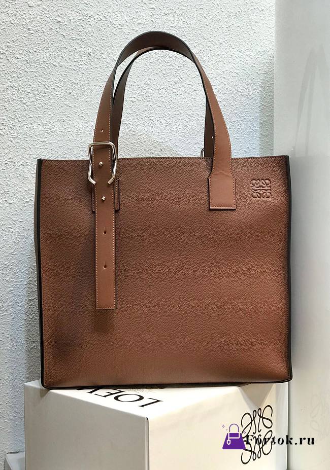 Loewe Buckle Tote Brown 10958 36cm - 1