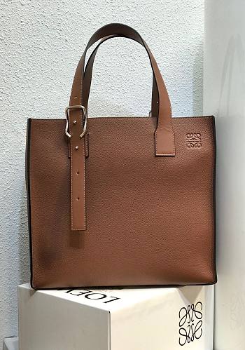 Loewe Buckle Tote Brown 10958 36cm