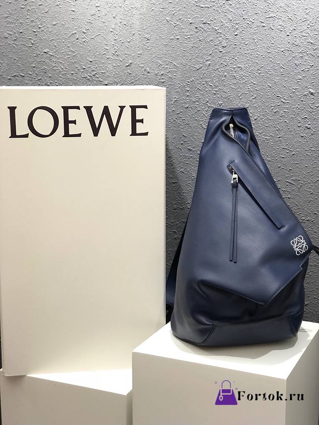 Loewe Anton Bag Crossbody Navy 47cm - 1