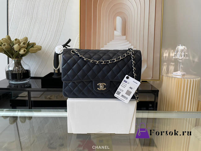 Chanel Lambskin & Silver-Tone Metal 0111204 25.5cm - 1