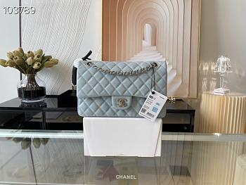 Chanel Lambskin & Silver-Tone Metal 0111205 25.5cm