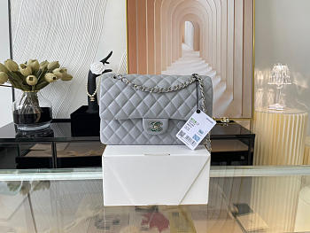 Chanel Lambskin & Silver-Tone Metal 0111208 25.5cm