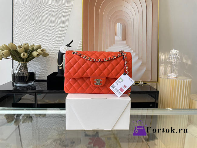 Chanel Lambskin & Silver-Tone Metal 0111213 25.5cm - 1