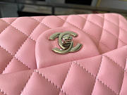 bag Chanel Lambskin & Silver-Tone Metal 0111216 25.5cm - 3