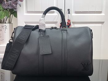 Louis Vuitton Keepall Aerogram BANDOULIÈRE Black M57088 42cm