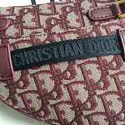 Dior Burgundy Oblique Shoulder Strap - 2
