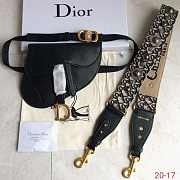 Dior Oblique Black Shoulder Strap - 1