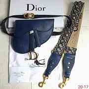 Dior Oblique Blue Shoulder Straps  - 1
