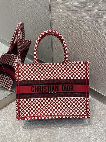 Dior book tote red 36cm