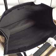 Dior book tote embossed leather black 36cm - 5