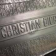 Dior book tote embossed leather black 36cm - 2