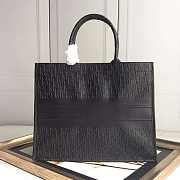 Dior book tote embossed leather black M1286 41.5cm - 5