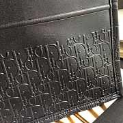 Dior book tote embossed leather black M1286 41.5cm - 6