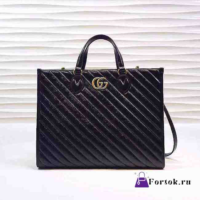 Gucci GG Marmont Tote Bag Black 35cm - 1