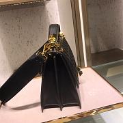 Fendi  Medium Flip Classic FF Embossed Handbag Black 1380008 25cm - 2