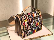 Fendi Medium Flip Classic FF Embossed Handbag Multicolor 1380008 25cm - 6