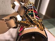 Fendi Medium Flip Classic FF Embossed Handbag Multicolor 1380008 25cm - 5