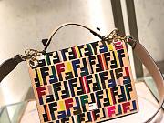 Fendi Medium Flip Classic FF Embossed Handbag Multicolor 1380008 25cm - 2