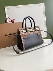 Burberry Title Vintage Black Check Small Tote Bag 26cm - 6
